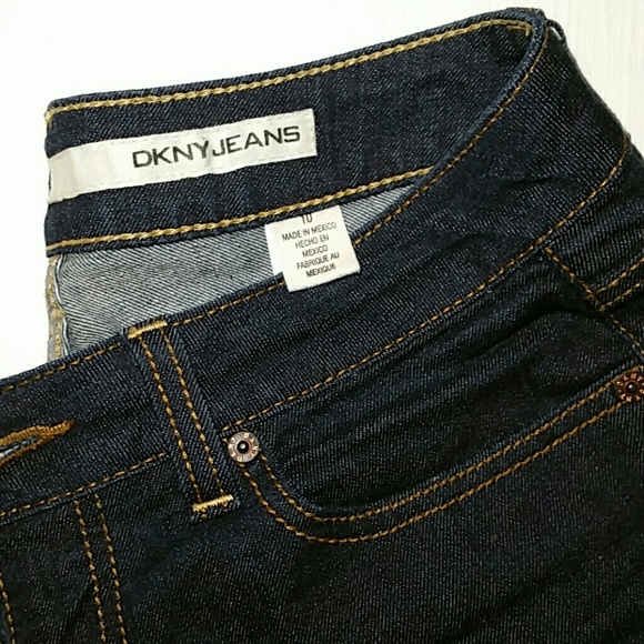 DKNY blue boot cut women JEANS As New - Picture 3 of 7